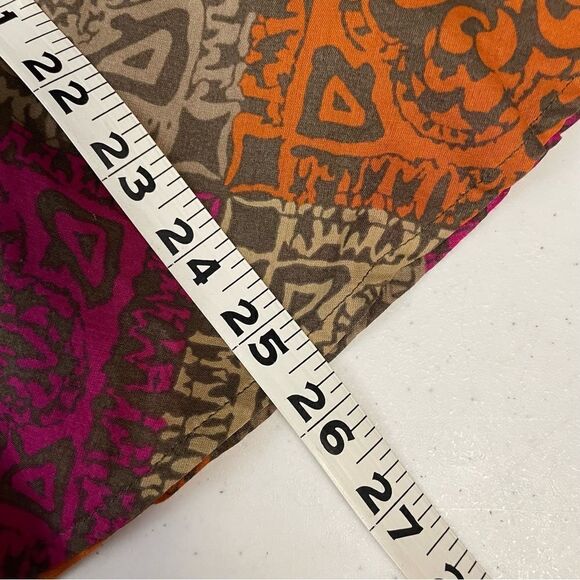 J. JILL Multicolored bohemian midi a- line skirt , 100% cotton, size‎ XSP NEW! - Picture 10 of 10